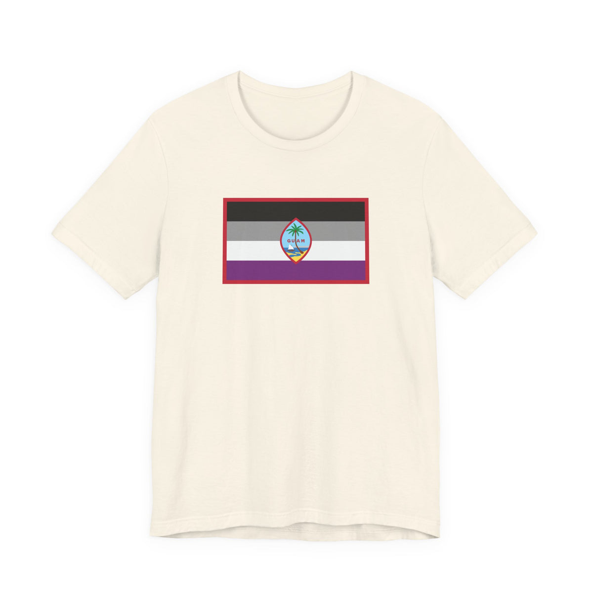 Guam Asexual Pride Flag T-shirt, Several Color Options