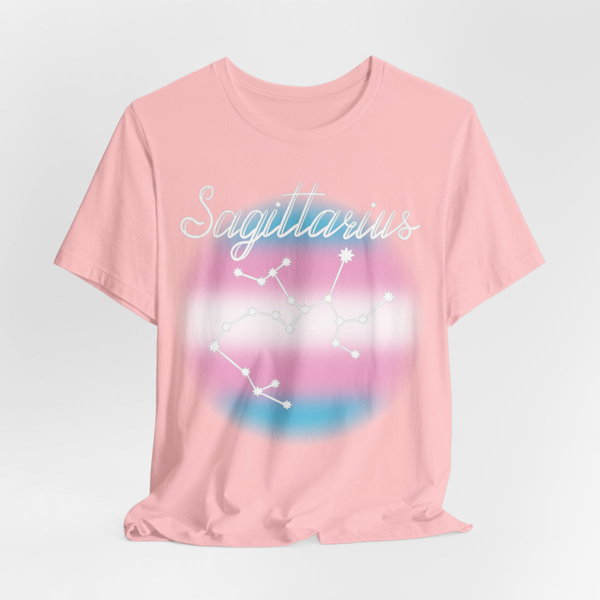 Sagittarius Constellation T-shirt, Astrology, Transgender Pride Flag