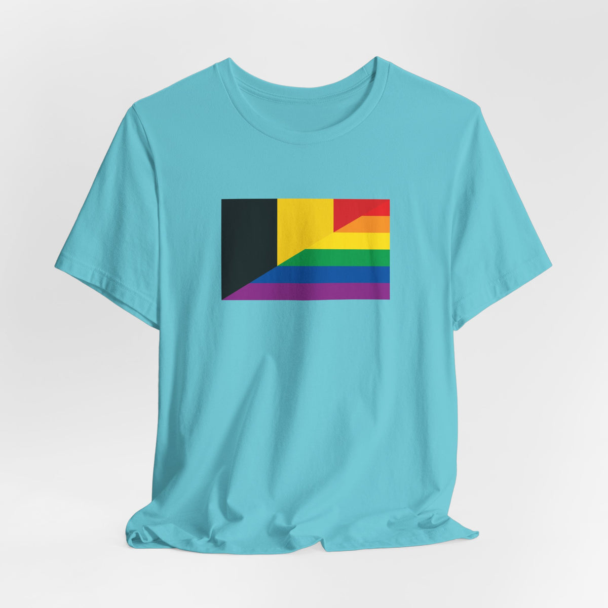 Belgium Rainbow Pride Flag T-shirt, Several Color Options