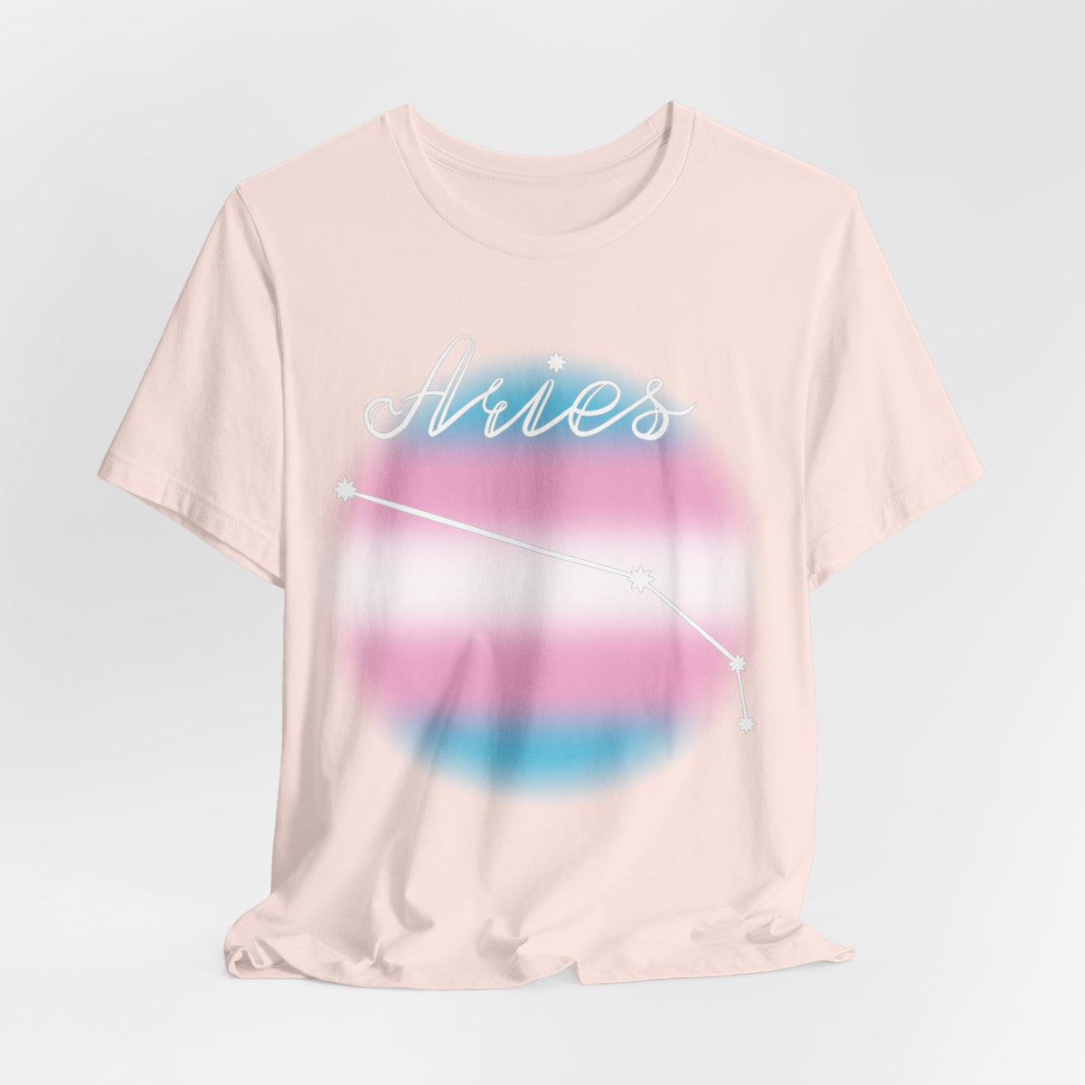 Aries Constellation T-shirt, Astrology, Transgender Pride Flag