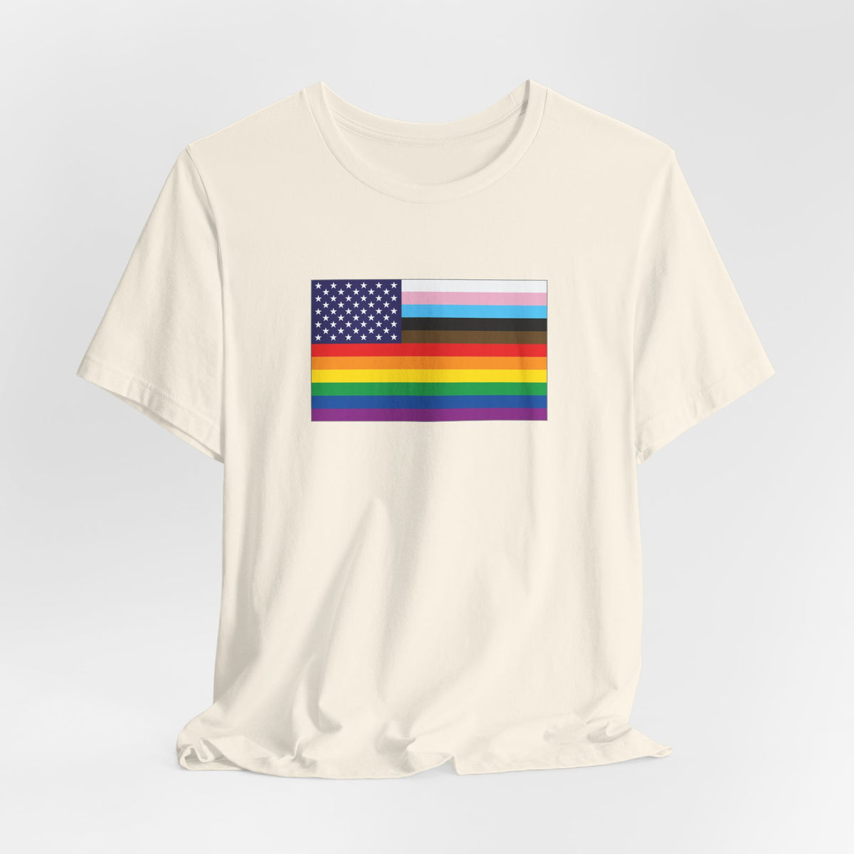 USA Old Glory Stars n Stripes Progress Pride Flag T-shirt, Several Color Options