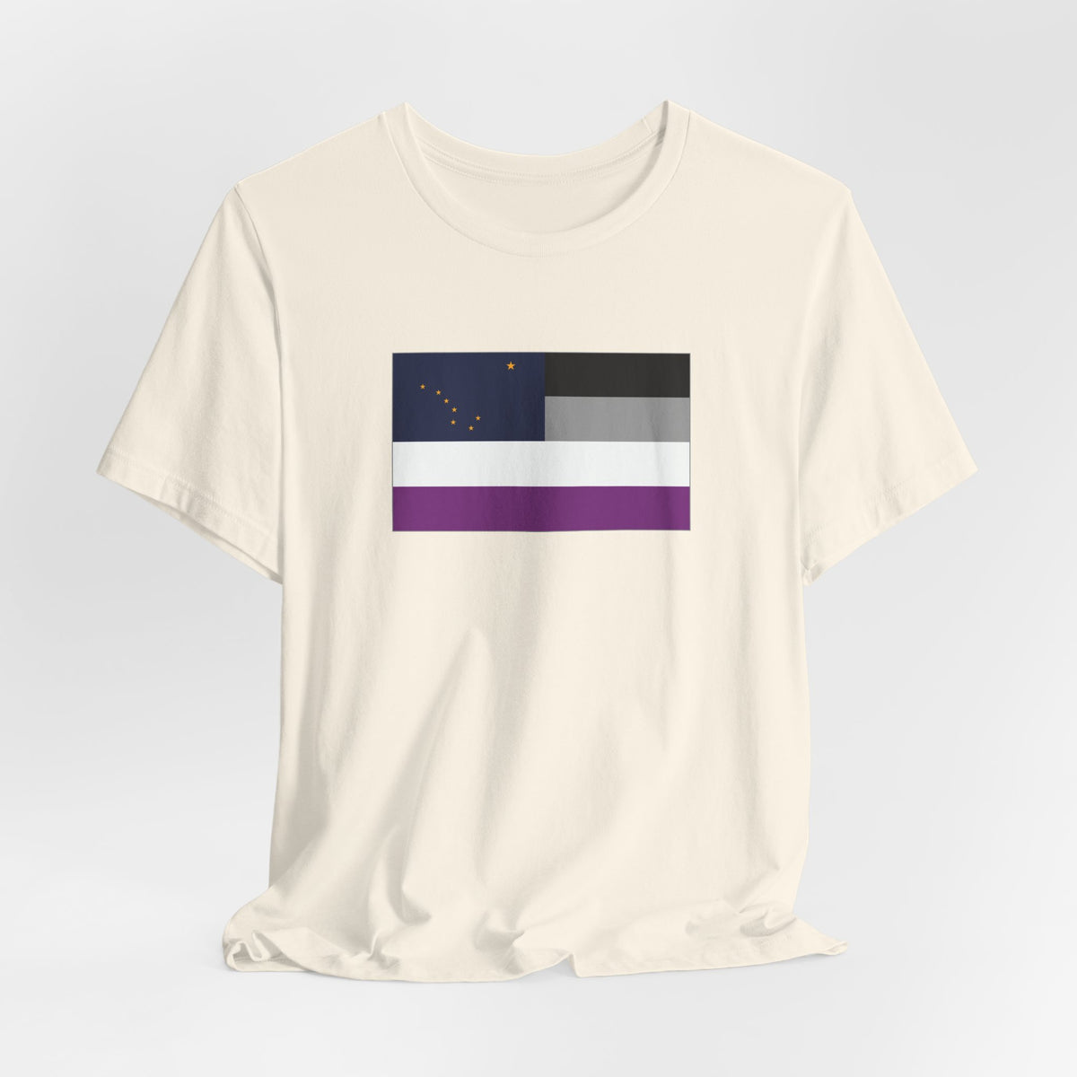 Alaska Asexual Pride Flag T-shirt, Several Color Options