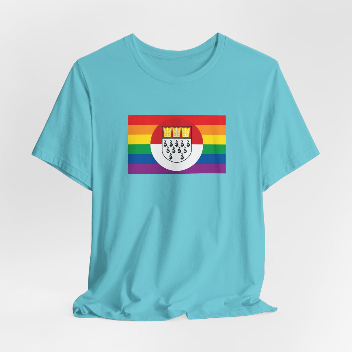 Cologne, Germany Rainbow Pride Flag T-shirt, Several Color Options