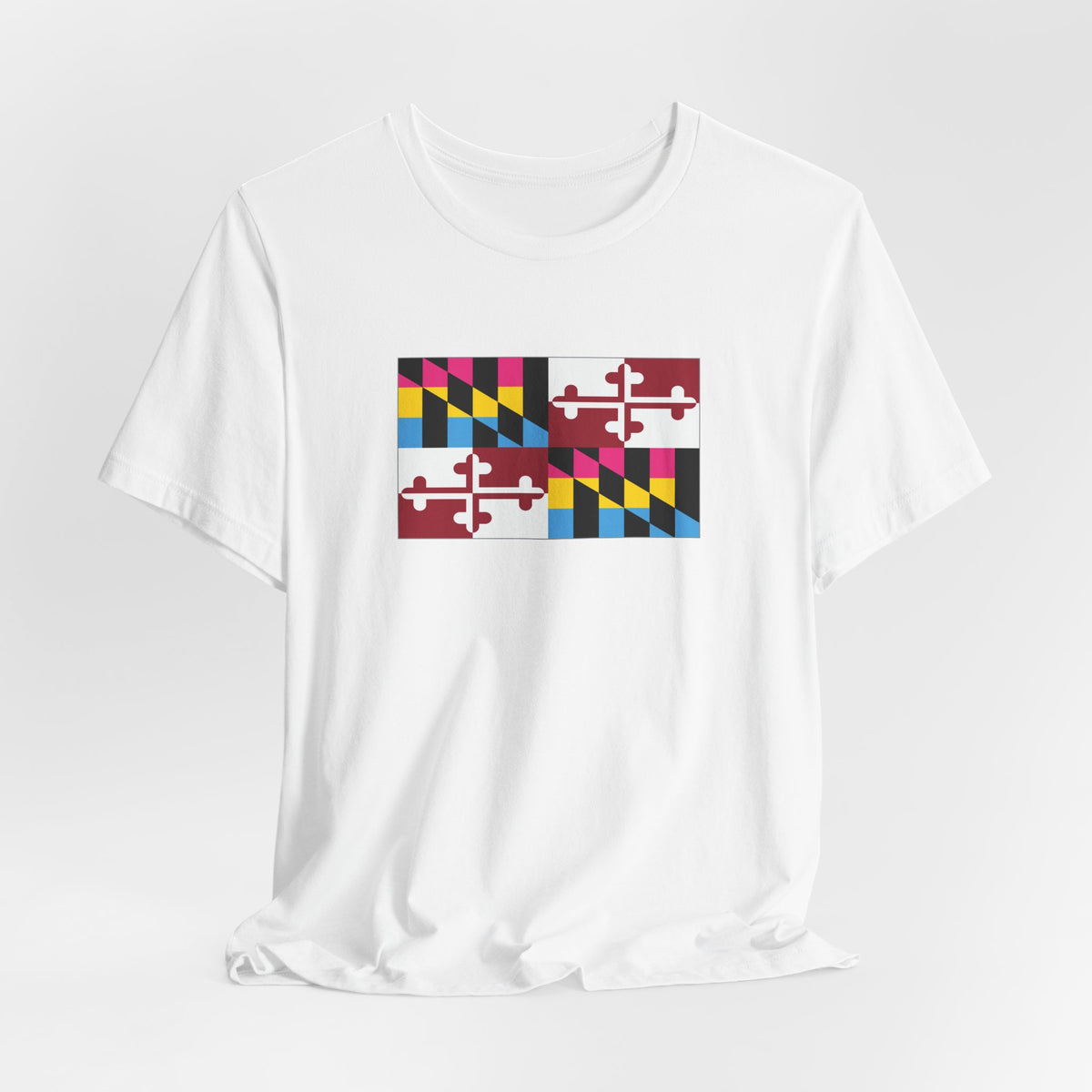 Maryland Pansexual Pride Flag T-shirt, Several Color Options