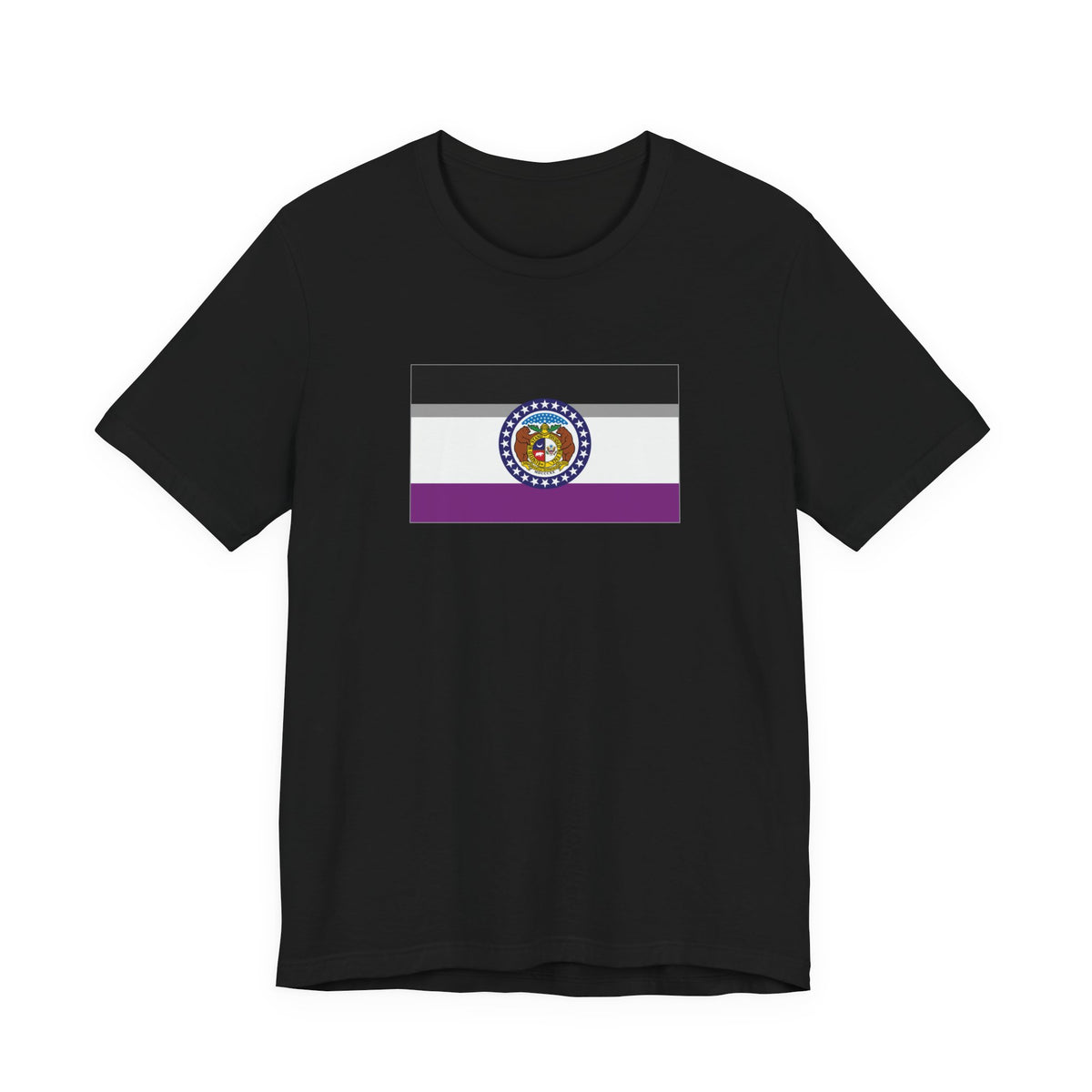 Missouri Asexual Pride Flag T-shirt, Several Color Options