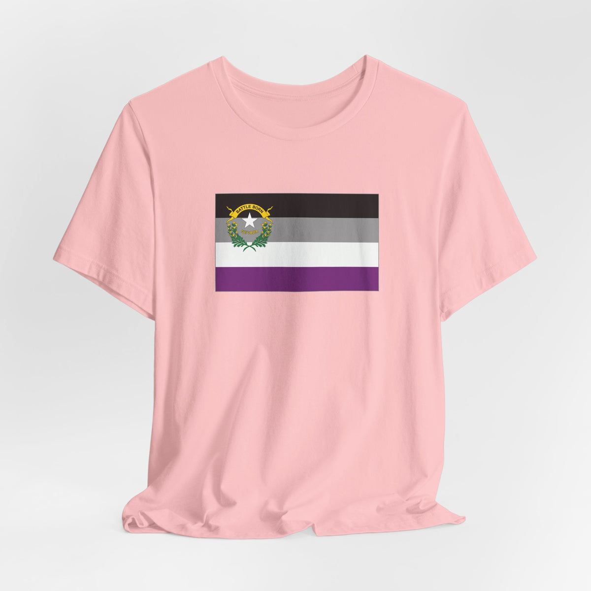 Nevada Asexual Pride Flag T-shirt, Several Color Options