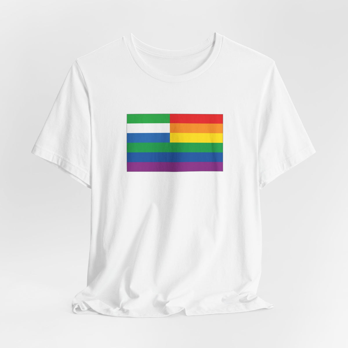 Sierra Leone Rainbow Pride Flag T-shirt, Several Color Options