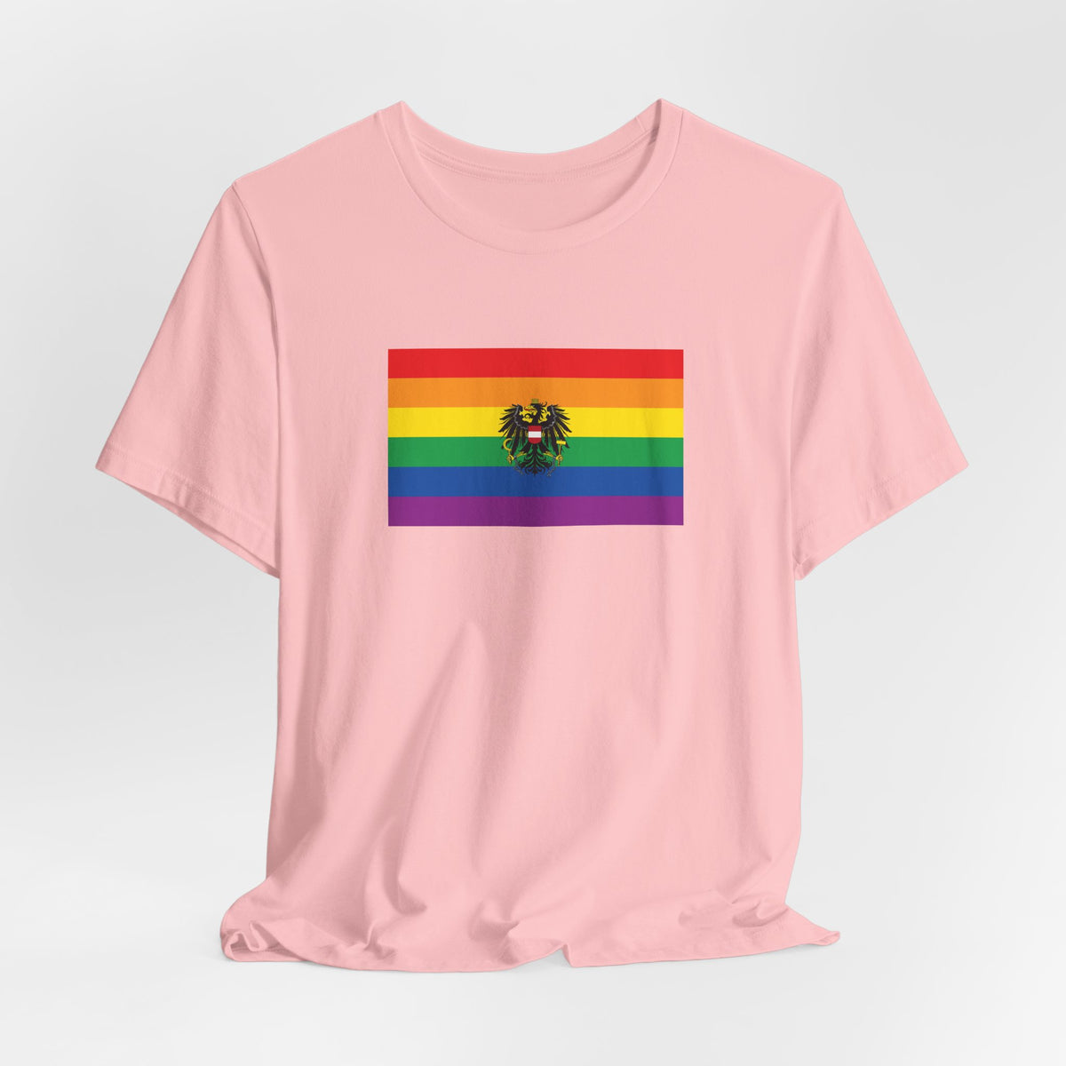 Austria Rainbow Pride Flag T-shirt, Several Color Options