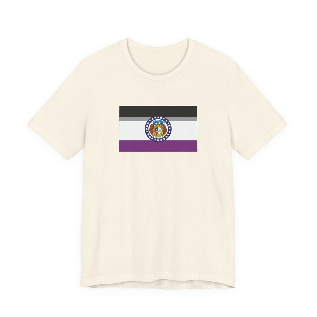 Missouri Asexual Pride Flag T-shirt, Several Color Options