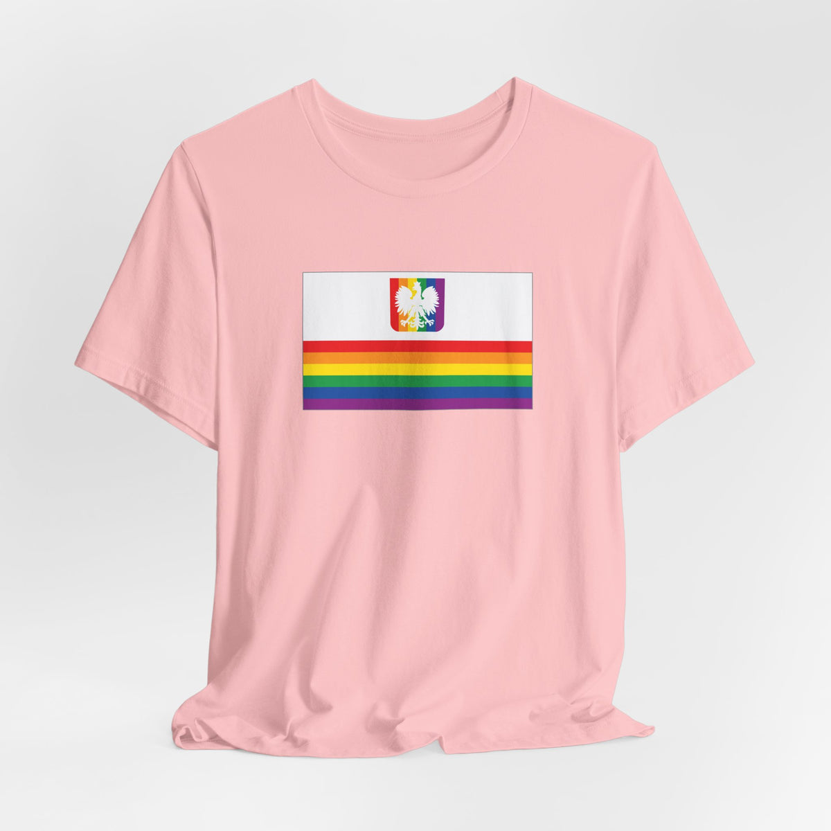 Poland Rainbow Pride Flag T-shirt, Several Color Options