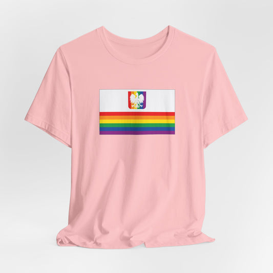 Poland Rainbow Pride Flag T-shirt, Several Color Options
