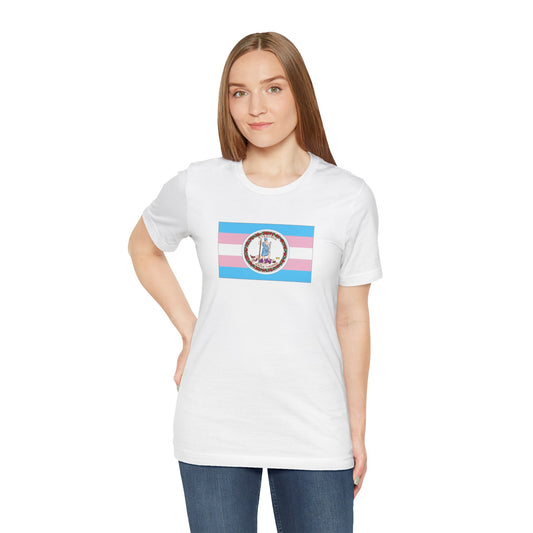 Virginia Transgender Pride Flag T-shirt, Several Color Options