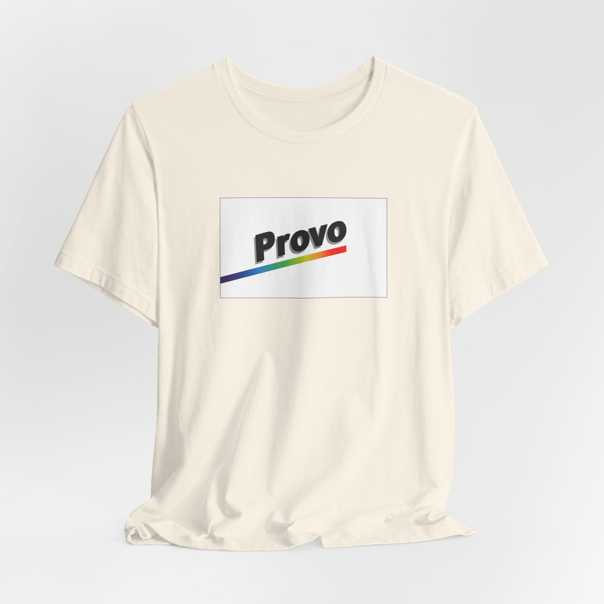 Provo, Utah Retro Rainbow Pride Flag T-shirt, Several Color Options