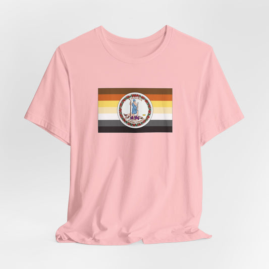 Virginia Bear Pride Flag T-shirt, Several Color Options