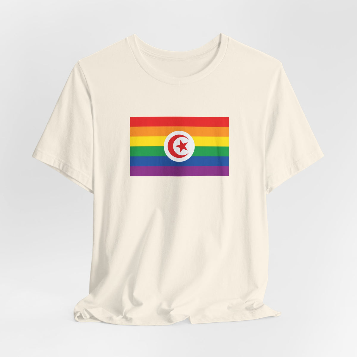 Tunisia Rainbow Pride Flag T-shirt, Several Color Options
