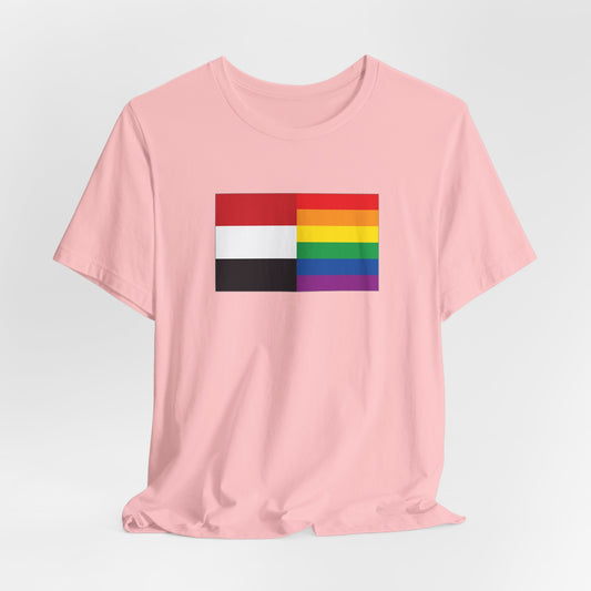 Yemen Rainbow Pride Flag T-shirt, Several Color Options