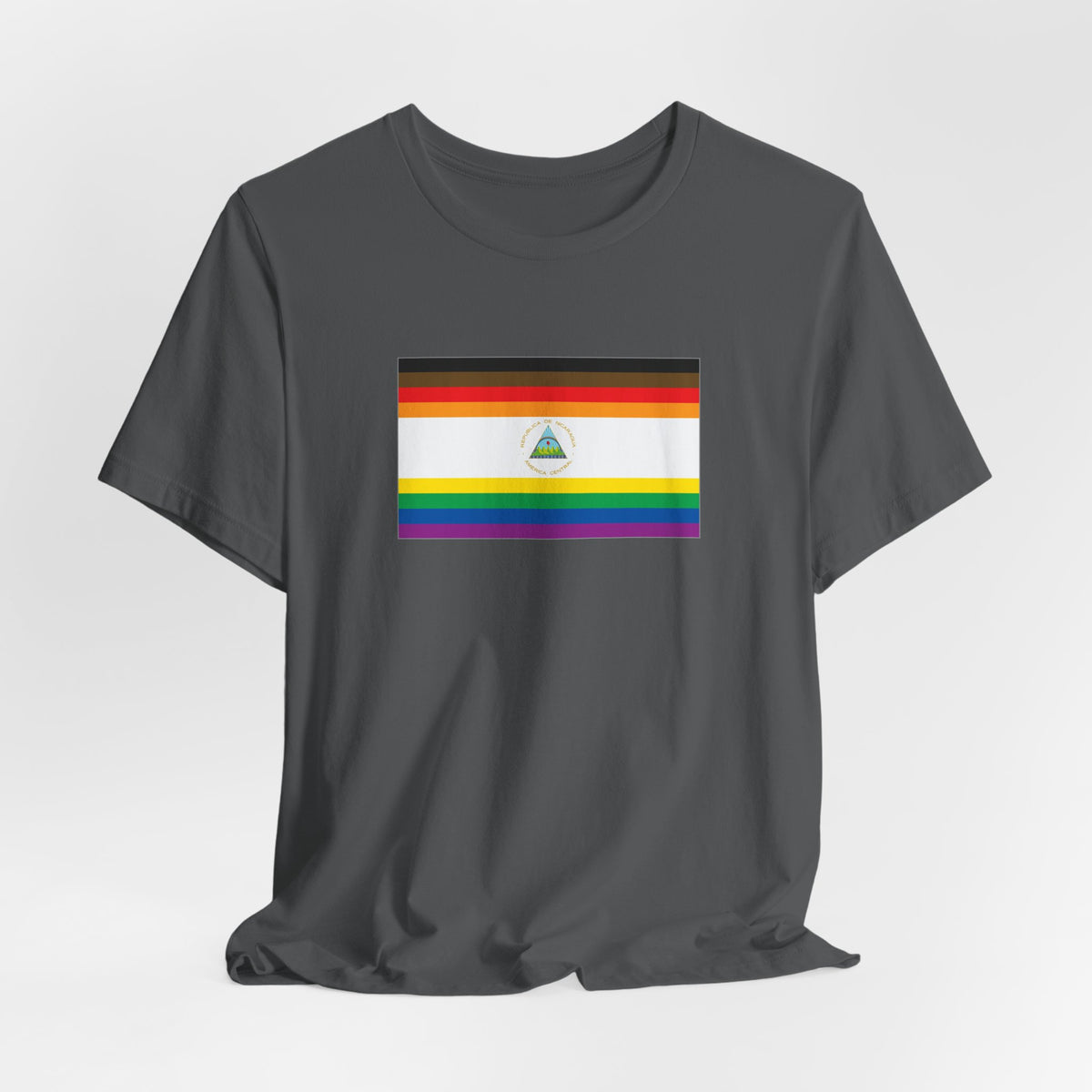 Nicaragua Rainbow Pride Flag T-shirt, Several Color Options