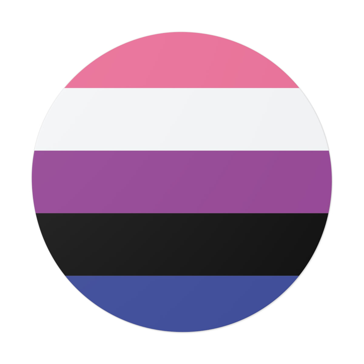 Genderfluid Pride Flag Vinyl Sticker