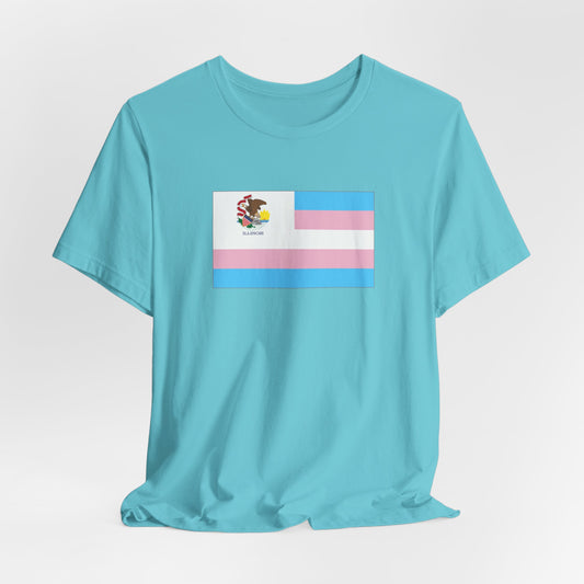 Illinois Transgender Pride Flag T-shirt, Several Color Options