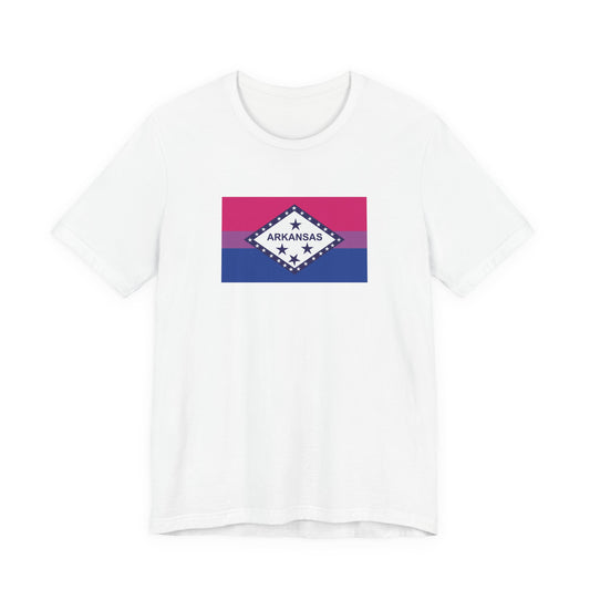 Arkansas Bisexual Pride Flag T-shirt, Several Color Options