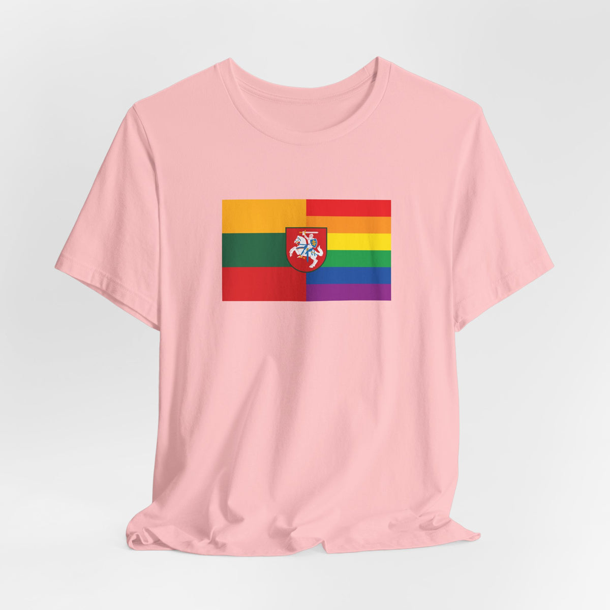 Lithuania Rainbow Pride Flag T-shirt, Several Color Options