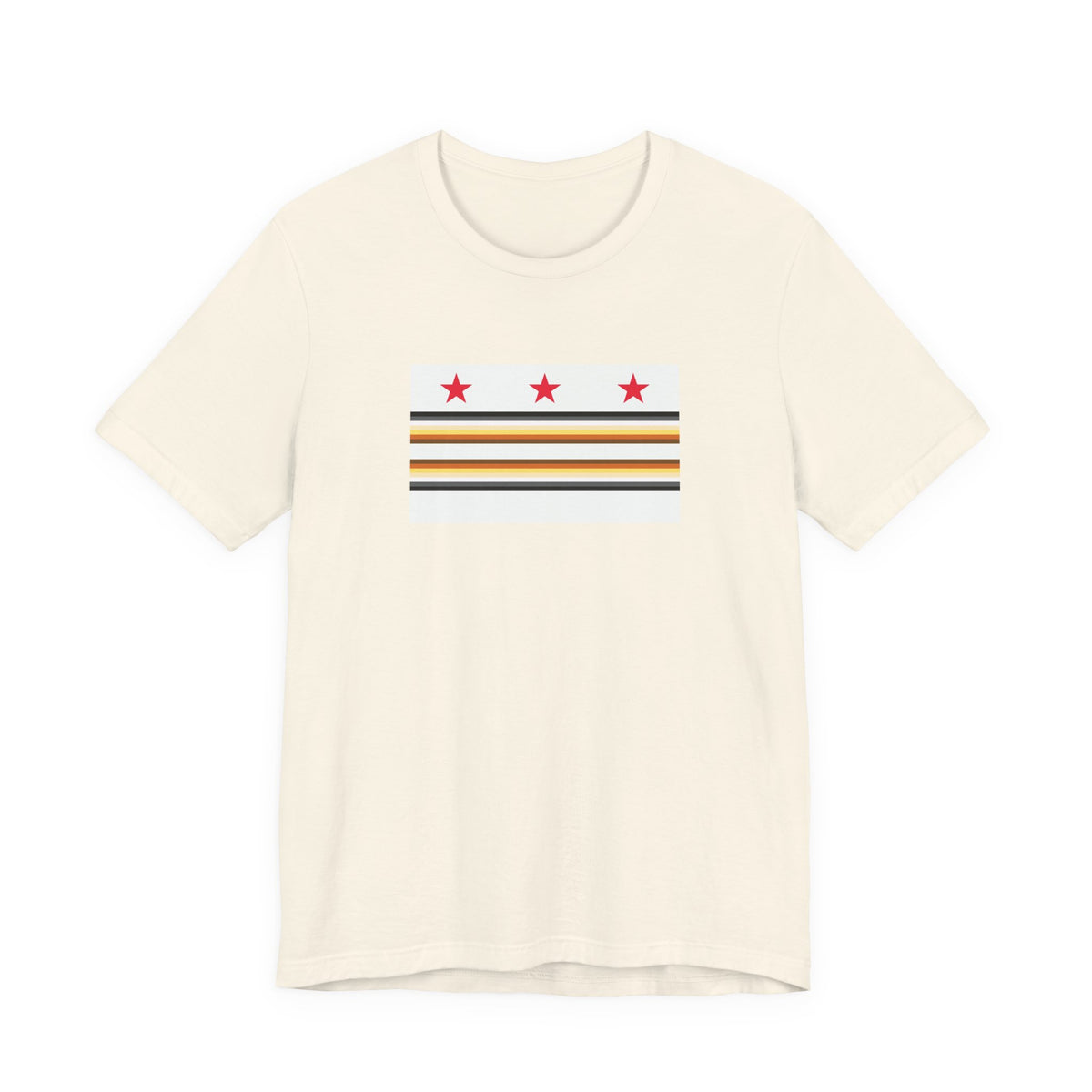 Washington, D.C. Bear Pride Flag T-shirt, Several Color Options