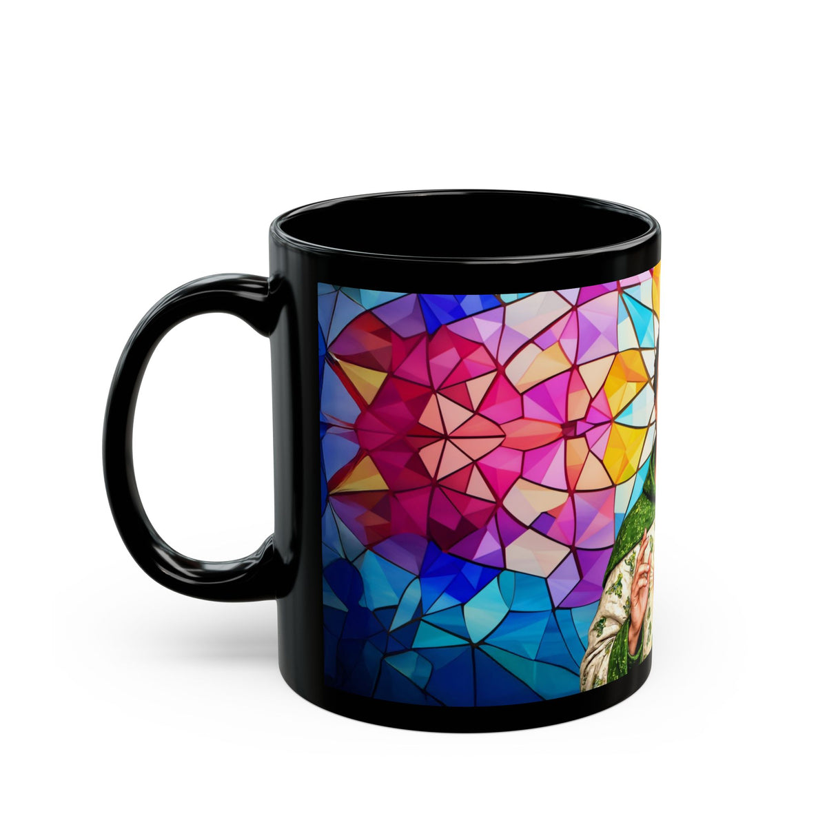 The Radiant Heart of Our Patron Saint of the Denied,  St. Luigi Black Mug