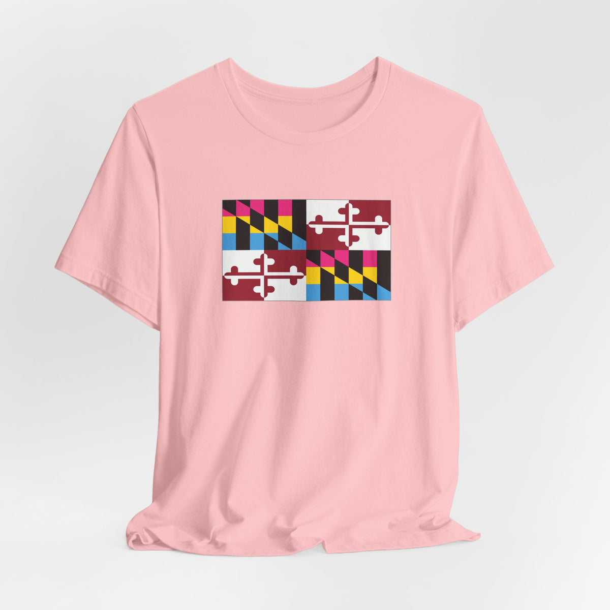 Maryland Pansexual Pride Flag T-shirt, Several Color Options