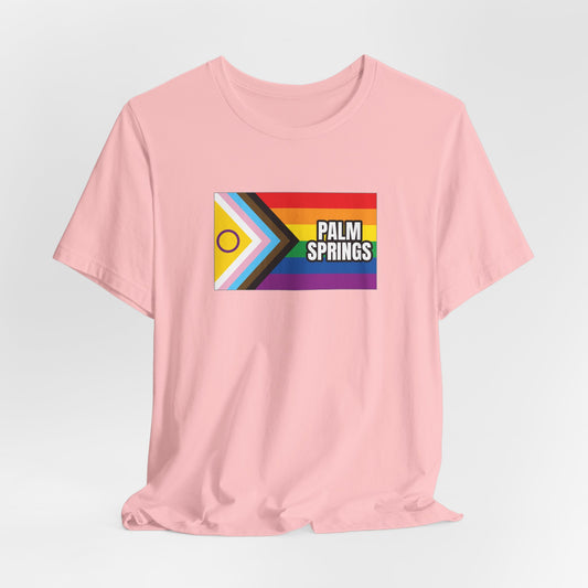 Palm Springs, California Rainbowland Exclusive Pride Flag T-shirt, Several Color Options