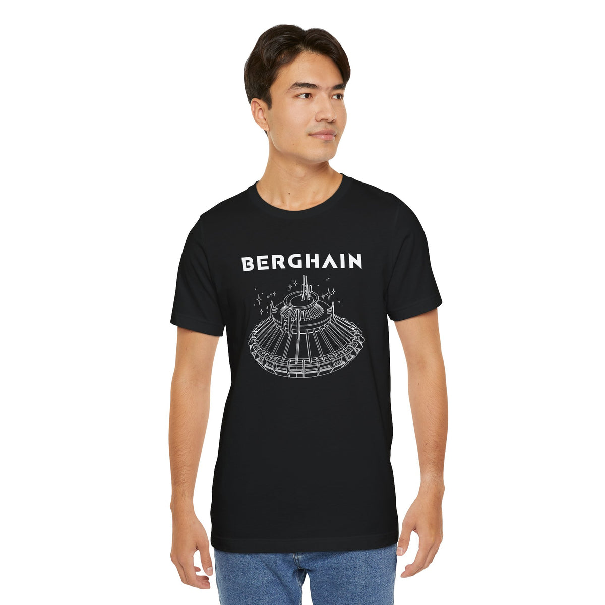 BERGHAIN, Space Odyssey Motif, Iconic Berlin Nightclub T-shirt, Black