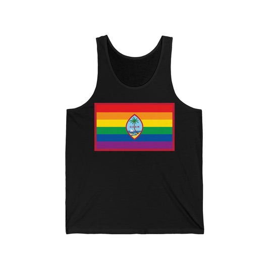 Guam Rainbow Pride Flag Jersey Tank