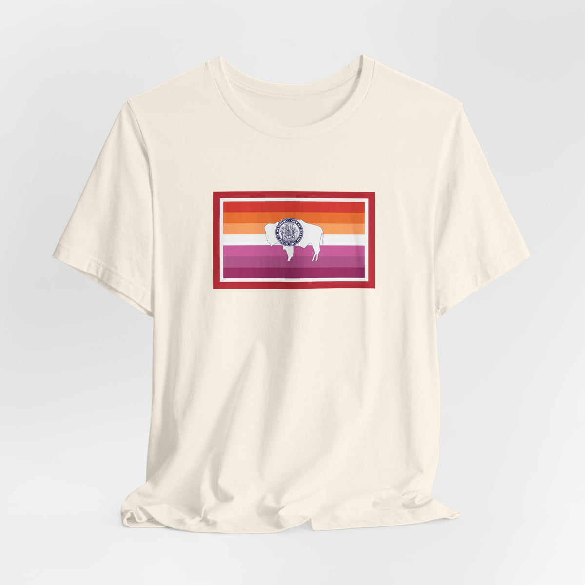 Wyoming Lesbian Pride Flag T-shirt, Several Color Options