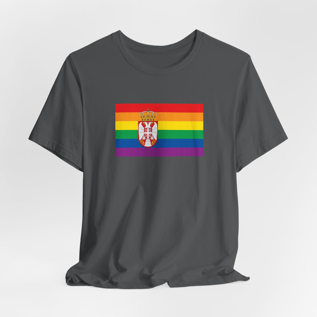 Serbia Rainbow Pride Flag T-shirt, Several Color Options