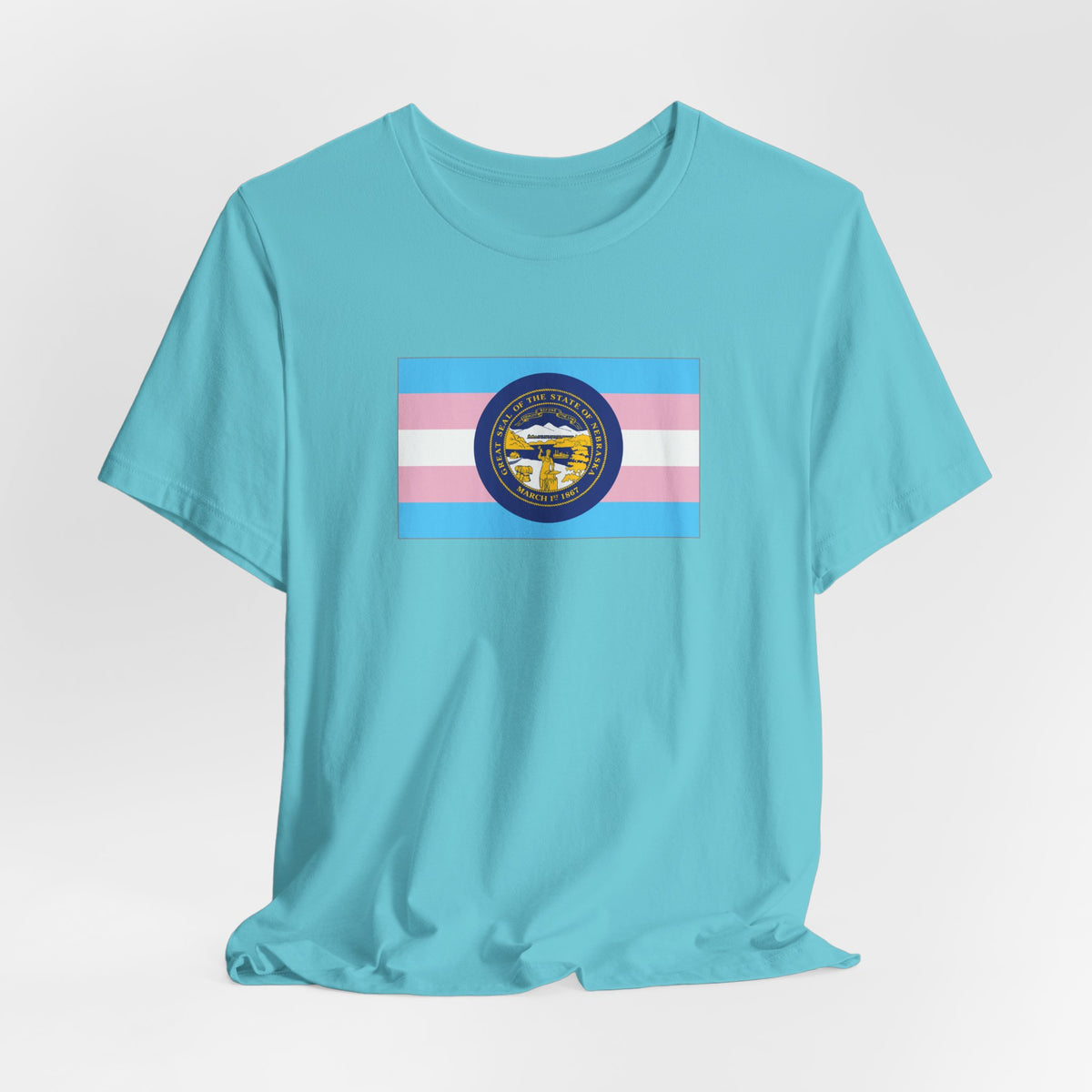 Nebraska Transgender Pride Flag T-shirt, Several Color Options