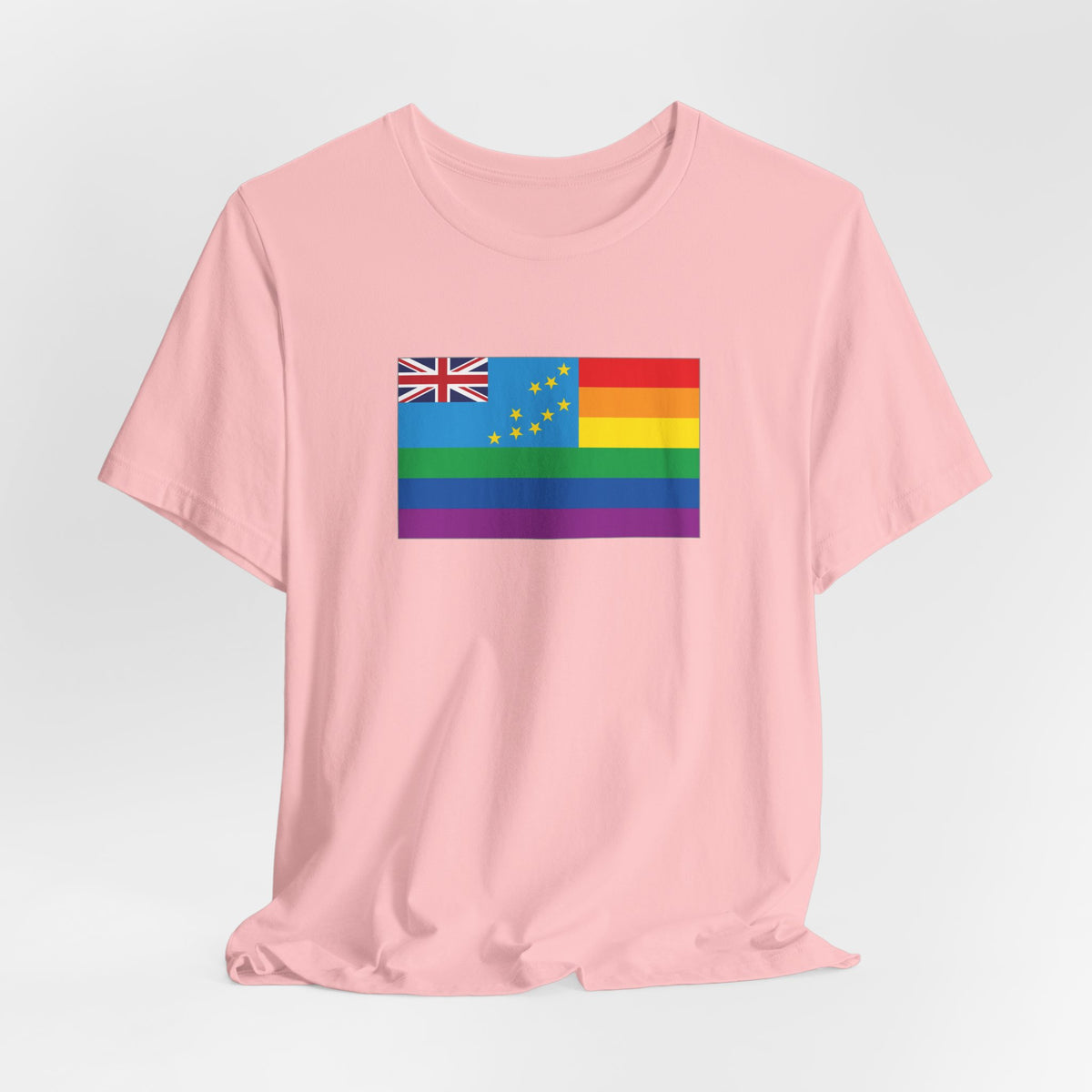 Tuvalu Rainbow Pride Flag T-shirt, Several Color Options
