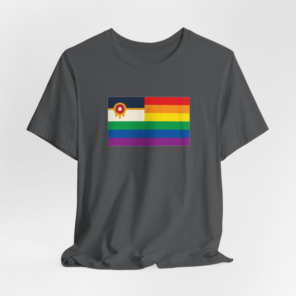 Tulsa, Oklahoma Rainbow Pride Flag T-shirt, Several Color Options