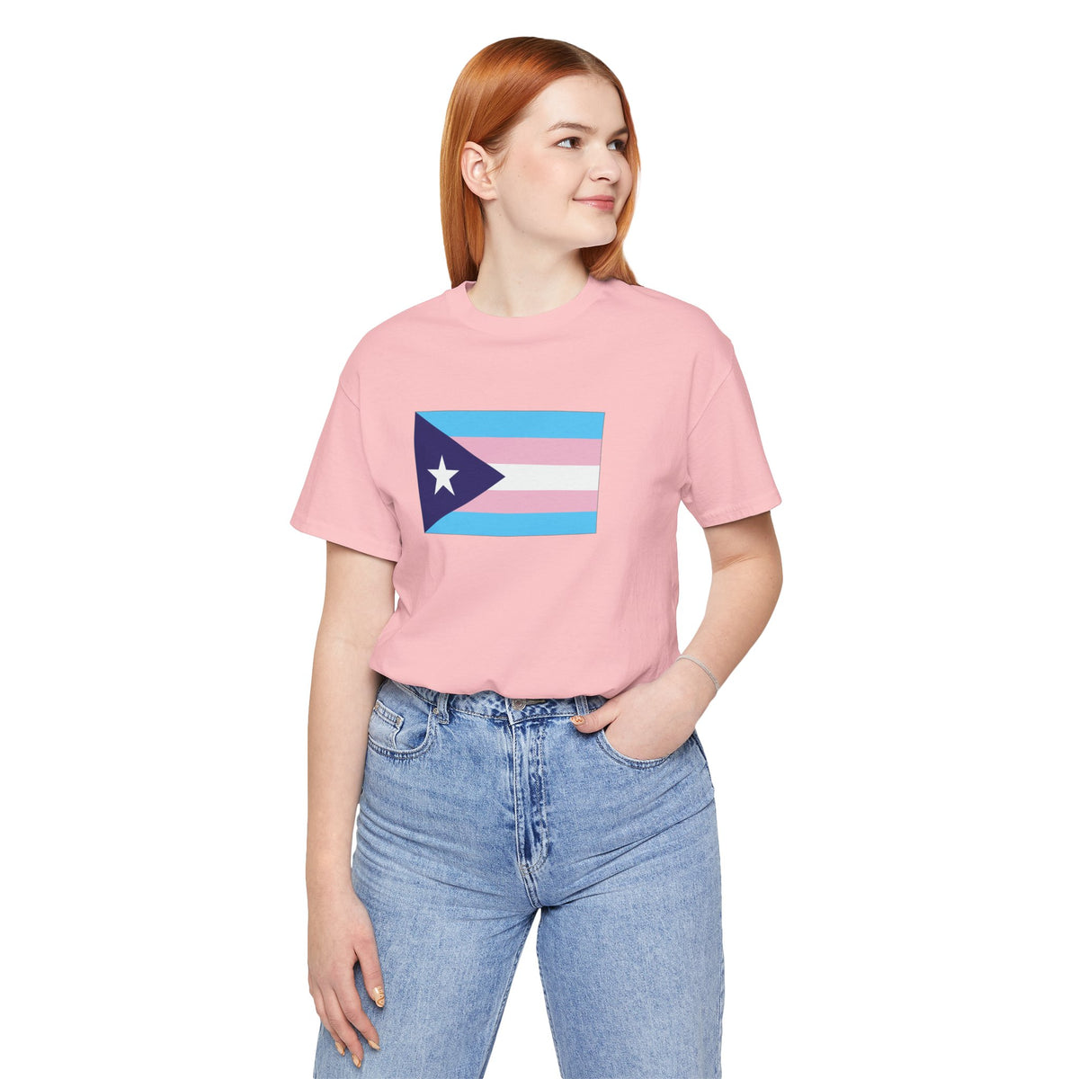 Puerto Rico Transgender Pride Flag T-shirt, Several Color Options