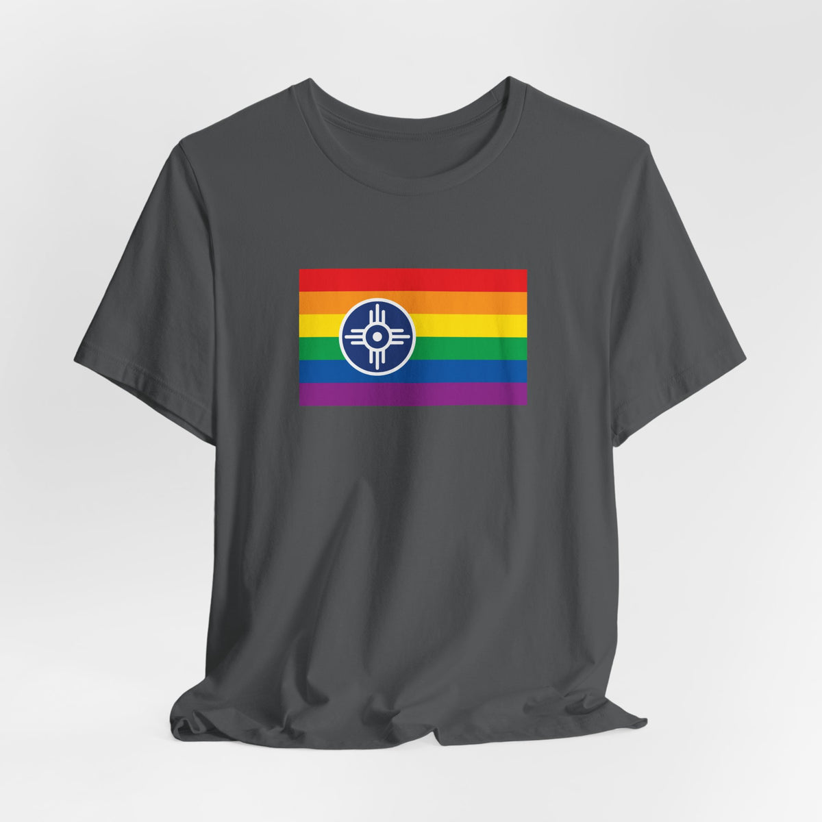 Wichita, Kansas Rainbow Pride Flag T-shirt, Several Color Options