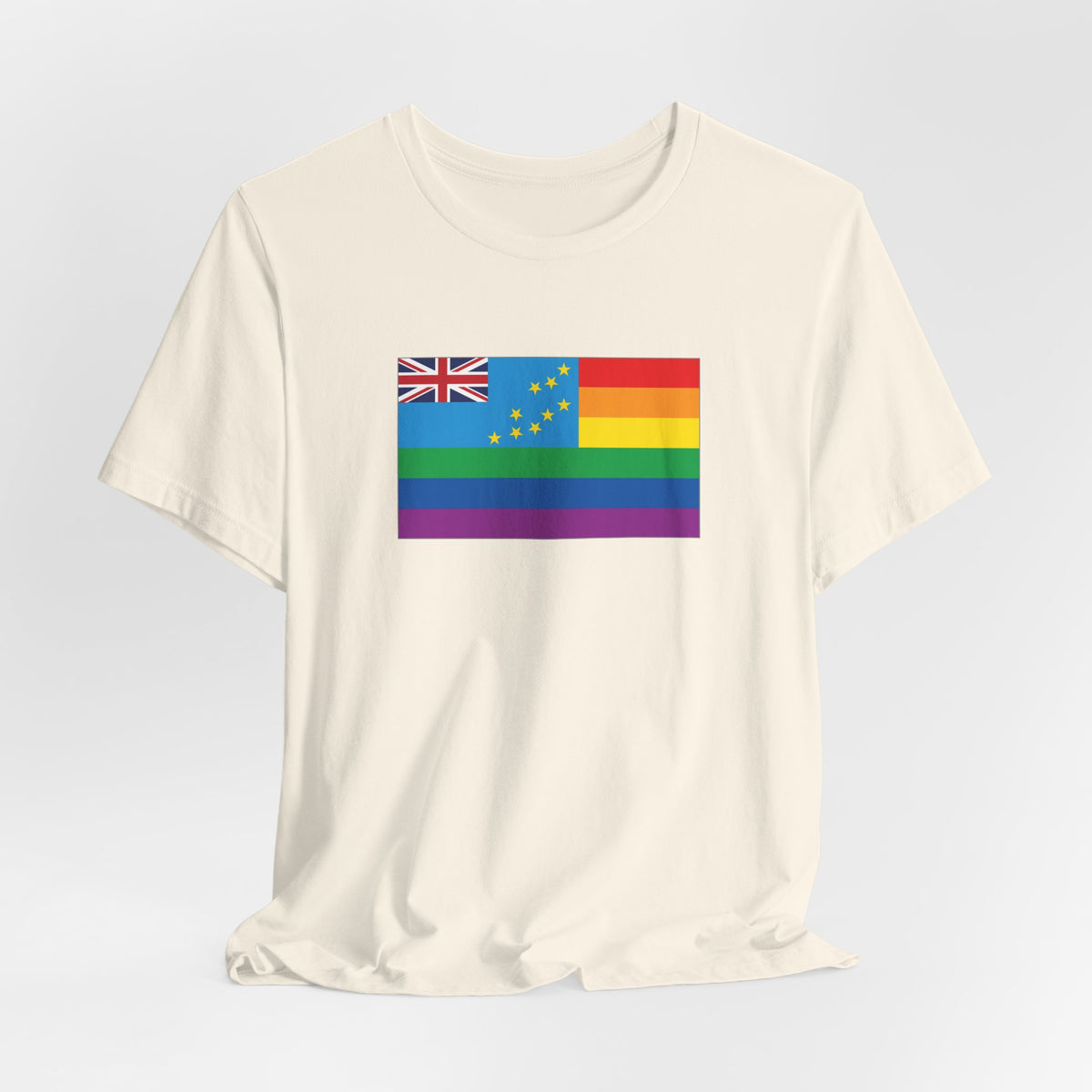 Tuvalu Rainbow Pride Flag T-shirt, Several Color Options