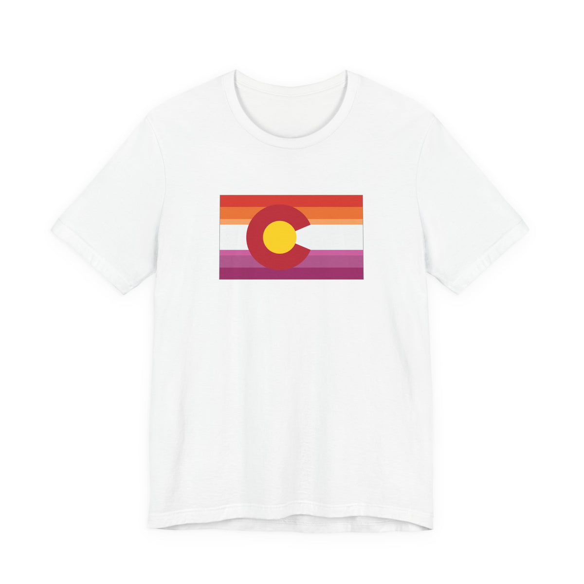 Colorado Lesbian Pride Flag T-shirt, Several Color Options
