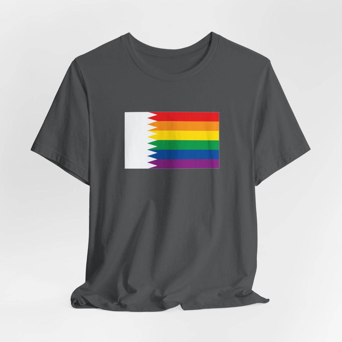 Qatar Rainbow Pride Flag T-shirt, Several Color Options