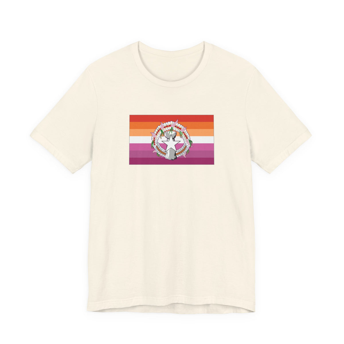 Northern Mariana Islands Lesbian Pride Flag T-shirt, Several Color Options