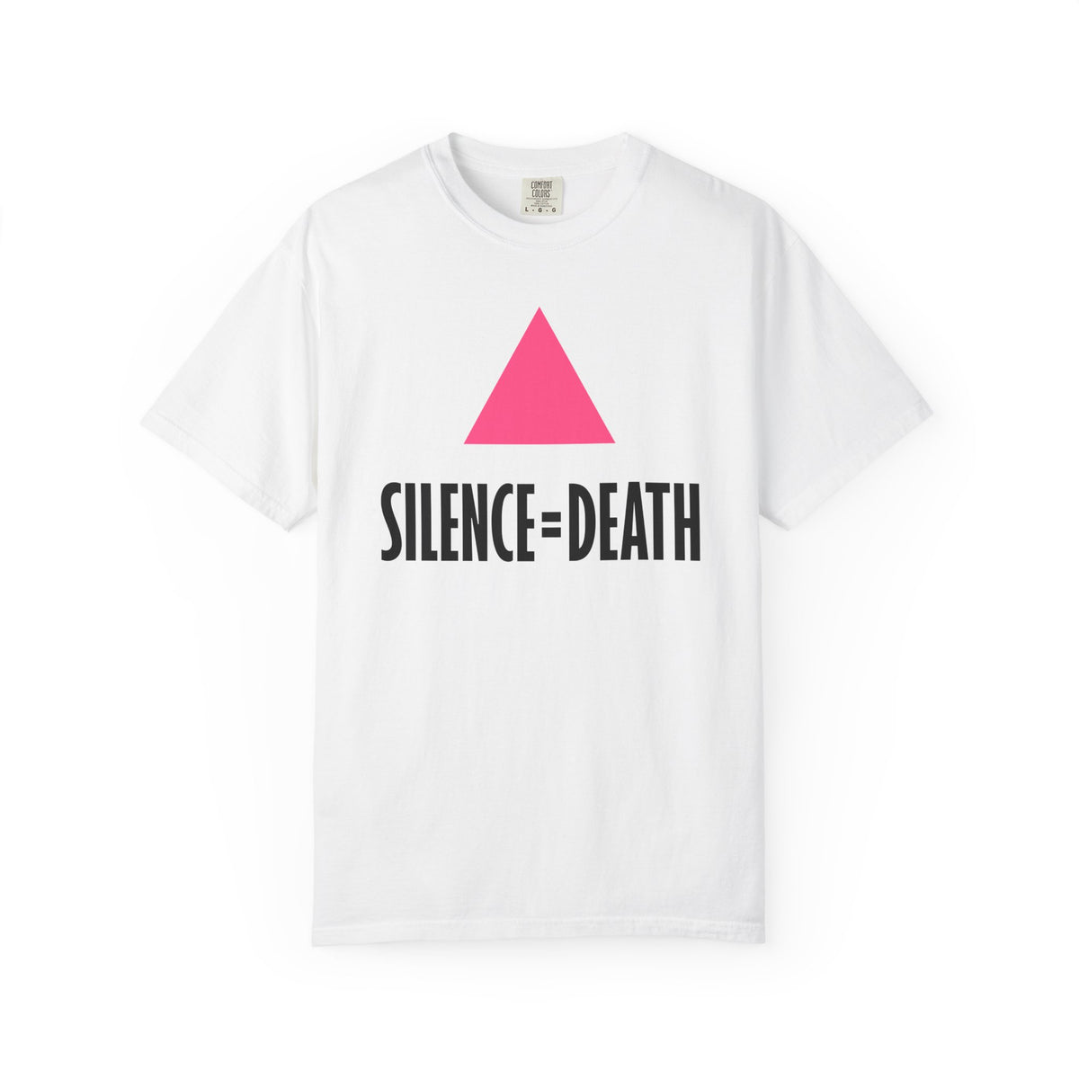 SILENCE = DEATH Iconic Graphic Tee, White