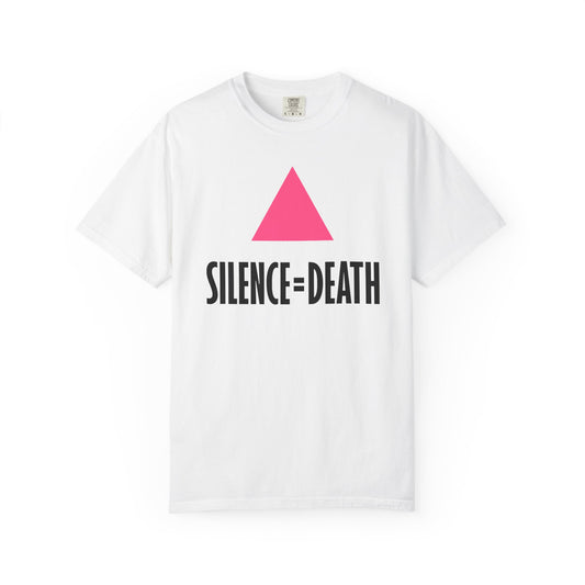 SILENCE = DEATH Iconic Graphic Tee, White