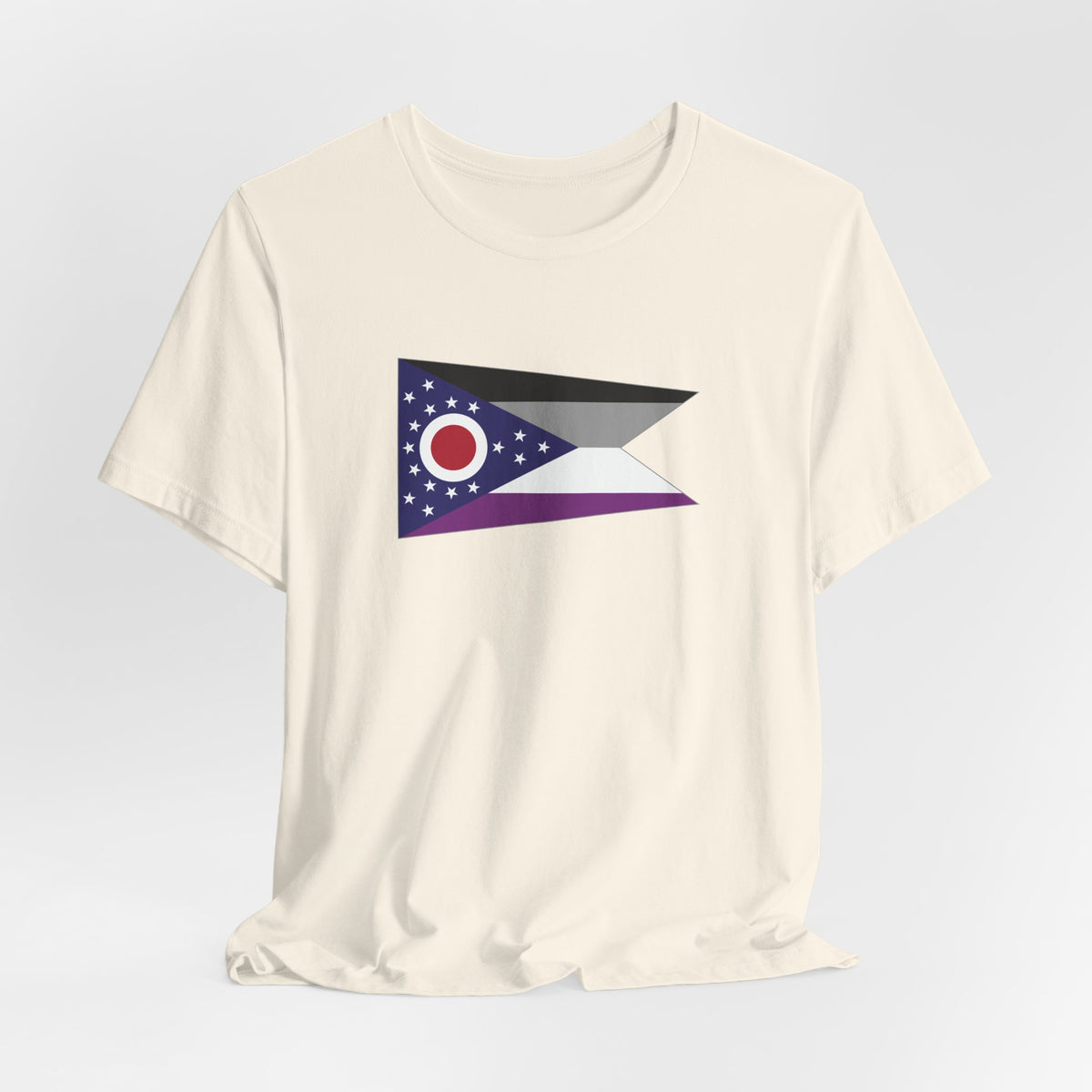 Ohio Asexual Pride Flag T-shirt, Several Color Options