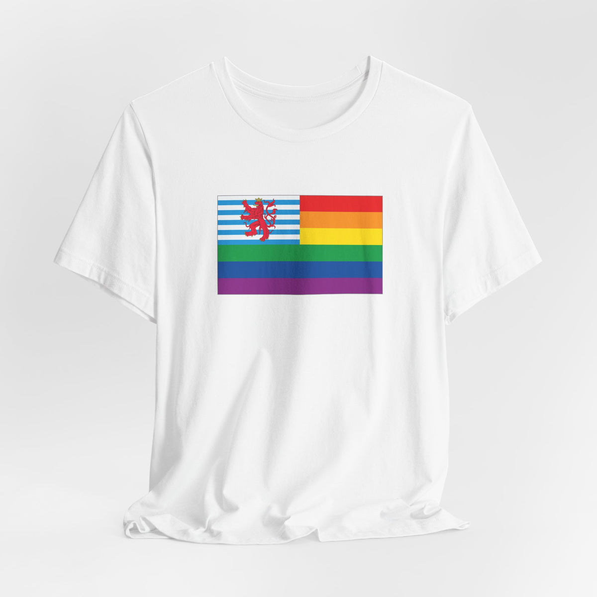 Luxembourg Rainbow Pride Flag T-shirt, Several Color Options