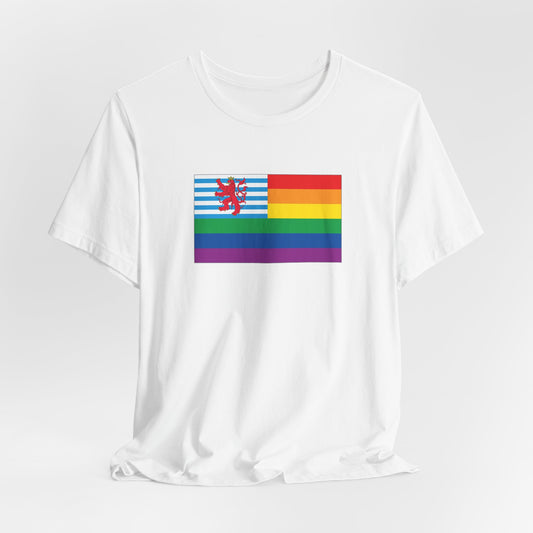 Luxembourg Rainbow Pride Flag T-shirt, Several Color Options