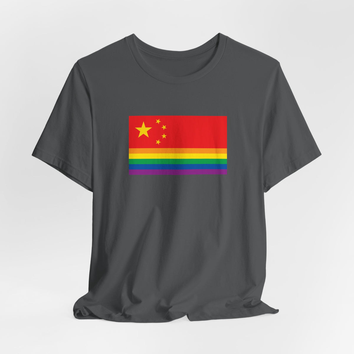 China Rainbow Pride Flag T-shirt, Several Color Options