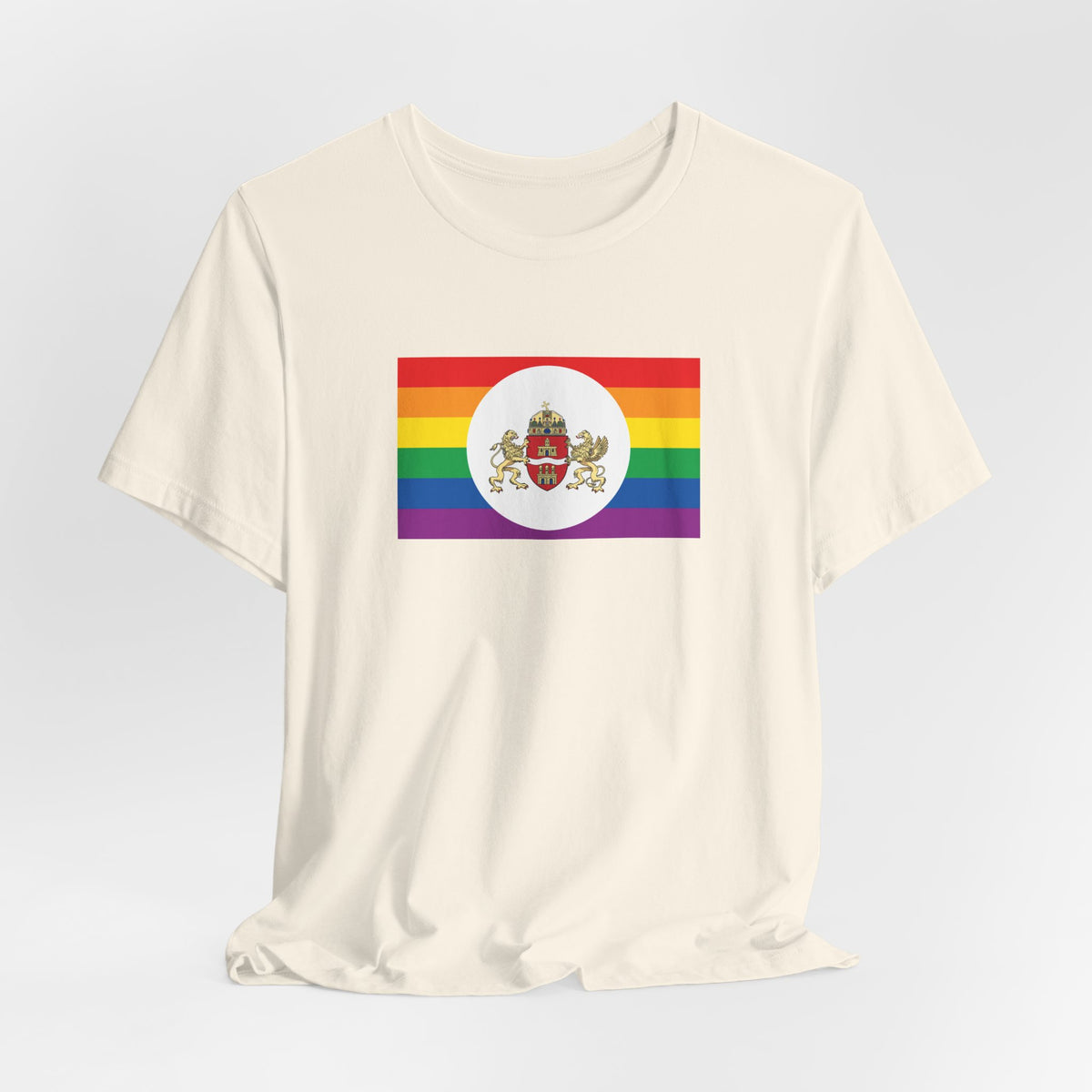 Budapest, Hungary Rainbow Pride Flag T-shirt, Several Color Options