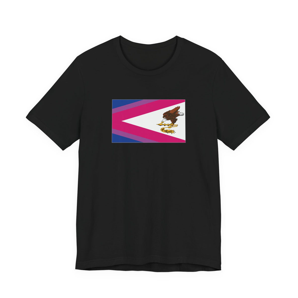 American Samoa Bisexual Pride Flag T-shirt, Several Color Options